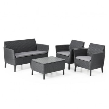 Allibert - Salemo Sofa Set Graphite